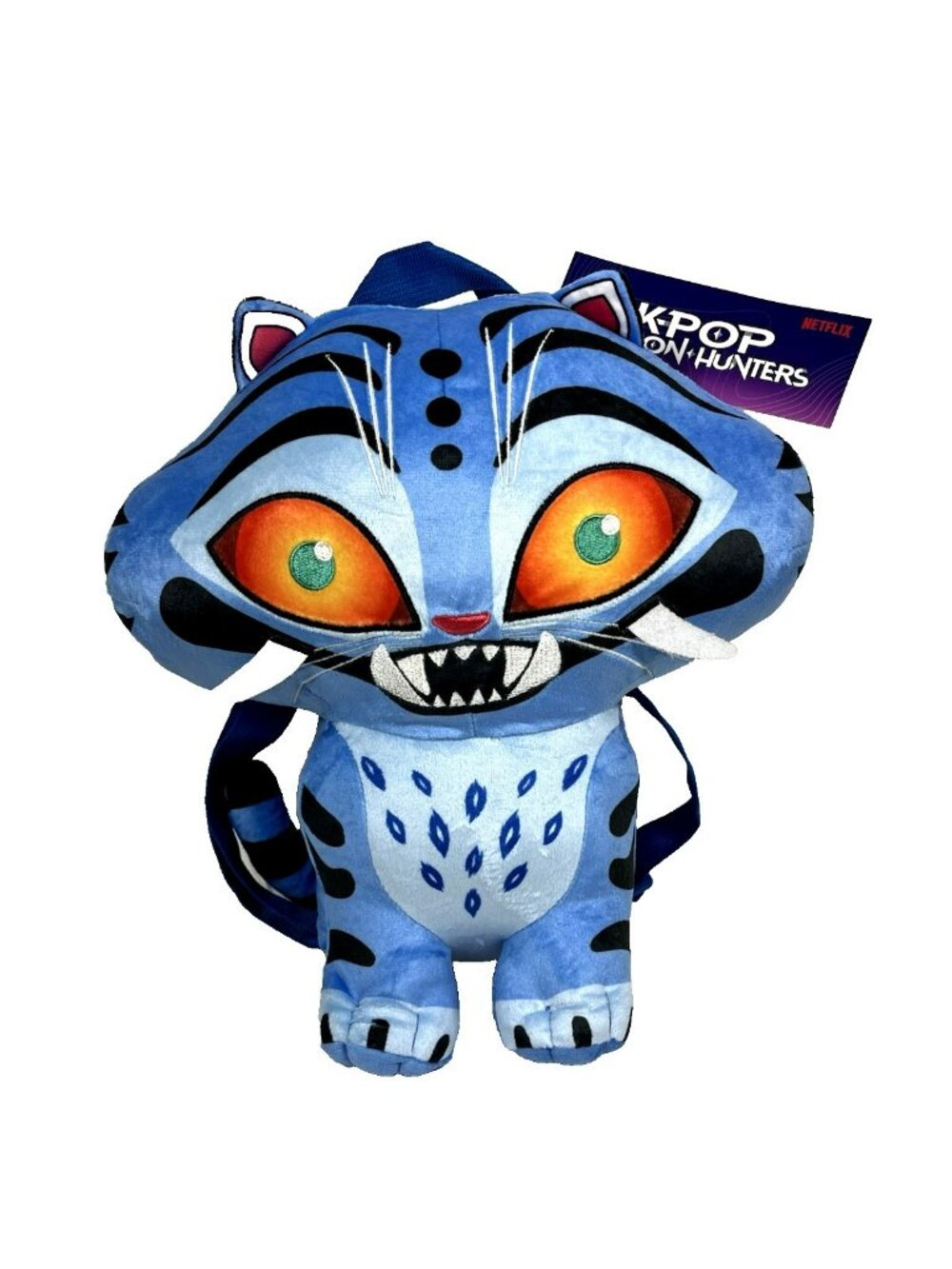 Kpop Demon Hunters Kids 12.5" Derpy Tiger Plush Backpack NEW